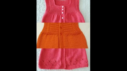 Very stylish handknitting baby sweater design