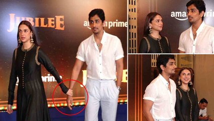 Aditi Rao Hydari Rumoured BF Siddharth का हाथ थाम पहुंचीं Jubliee Screening में, paps बोले ‘lovely..