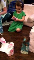 Toddler Is Thrilled to Get Toothbrushes