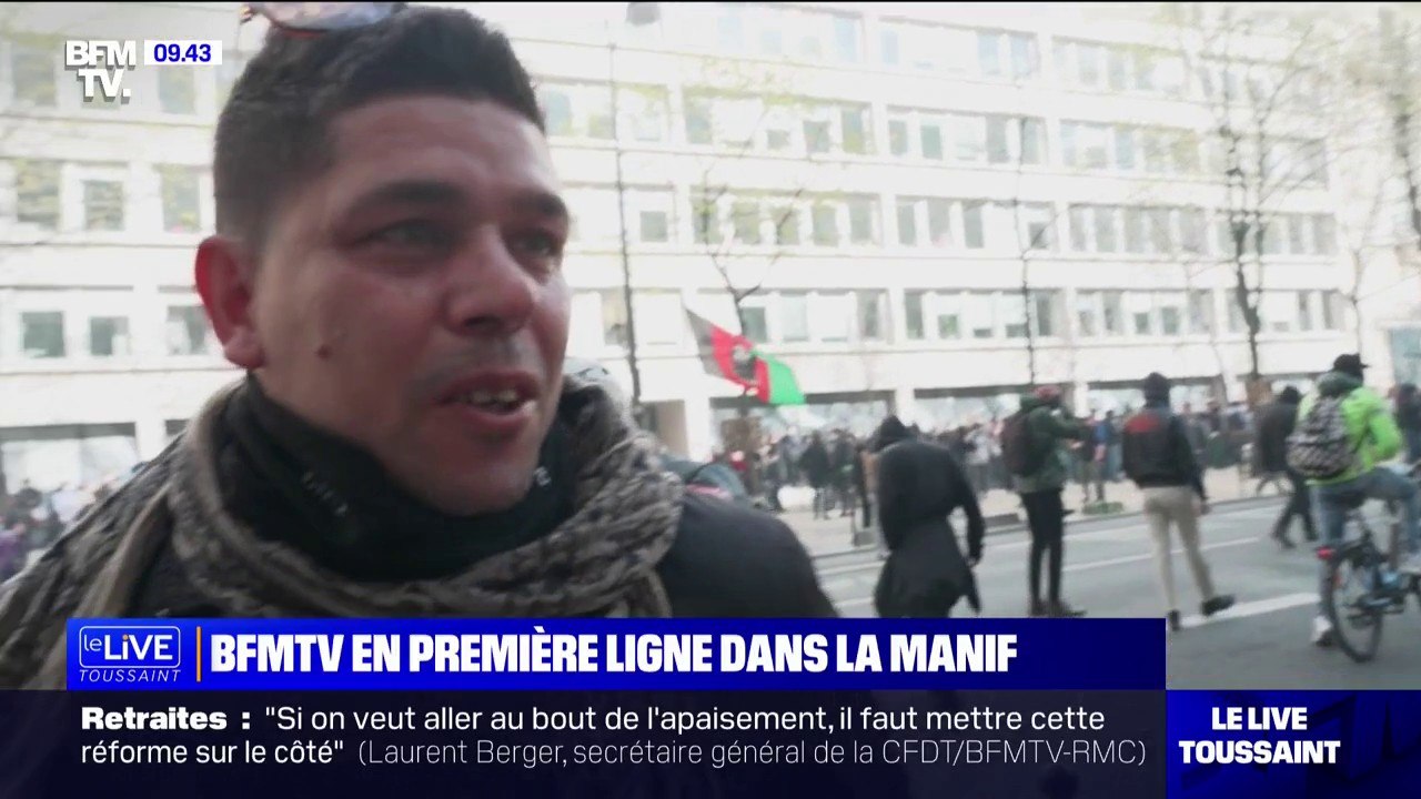 "J'ai pris des lacrymogènes (...), je n'ai jamais rien cassé de ma vie": un manifestant contre la réforme des retraites raconte les tensions avec la police lors de la 11e journée de mobilisation à Paris