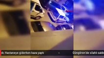 Güngören'de silahlı saldırıda yaralandı; Hastaneye giderken kaza yaptı