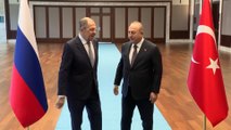 Dışişleri Bakanı Mevlüt Çavuşoğlu, Rusya Dışişleri Bakanı Lavrov ile görüştü