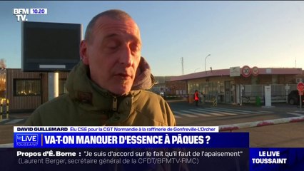"C'est une victoire": David Guillemard (CGT Normandie) satisfait de la suspension des réquisitions à la raffinerie de Gonfreville-l'Orcher
