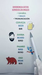 DIFERENCIA ESTOS SONIDOS EN INGLES  #shorts