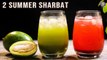2 Quick Summer Drinks Recipes | Kokum Juice | Raw Mango Juice | Sharbat Recipes