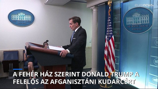 A Fehér Ház szerint Donald Trump felelős az afganisztáni kudarcért