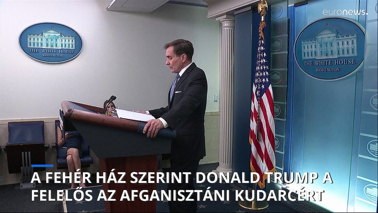 A Fehér Ház szerint Donald Trump felelős az afganisztáni kudarcért