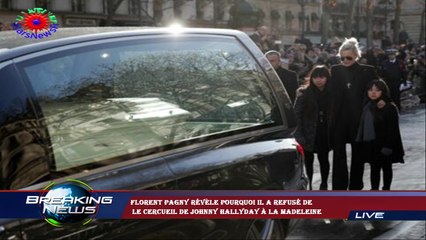 Florent Pagny révèle pourquoi il a refusé de  le cercueil de Johnny Hallyday à la Madeleine