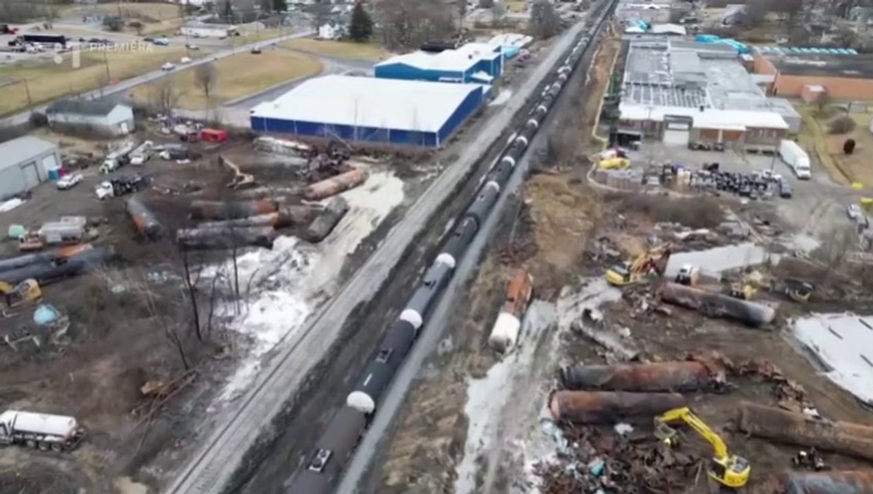 Vykoľajenie vlaku  v Ohiu, USA (3. februára 2023)