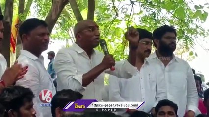BSP Chief RS Praveen kumar Fires On Govt Over TSPSC Paper Leak Case | V6 News