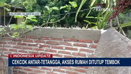 Kerap Cekcok, Akses Rumah Tetangga Ditutup Tembok dan Dipasang Kawat Berduri