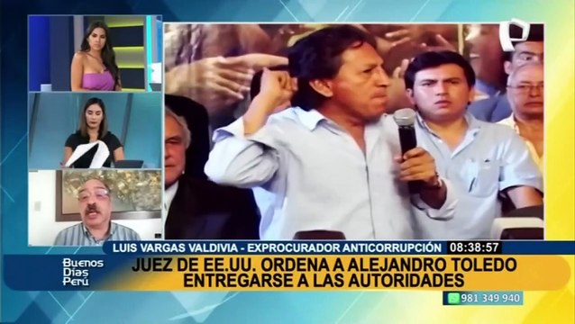 Luis Vargas Valdivia: Alejandro Toledo podría ser extraditado al Perú este lunes