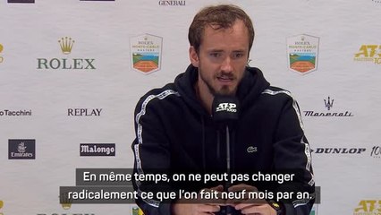 Monte Carlo - Medvedev veut changer son jeu sur terre battue