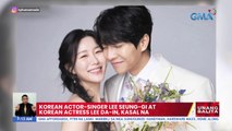 Korean Actor-Singer Lee Seung-Gi at Korean Actress Lee Da-In, kasal na | UB