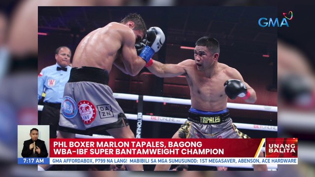 PHL boxer Marlon Tapales, bagong WBA-IBF Super Amweight Champion | UB
