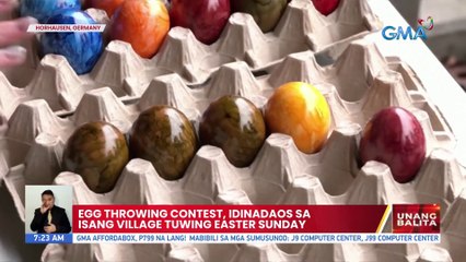 Egg throwing contest, idinadaos sa isang village tuwing Easter Sunday | UB