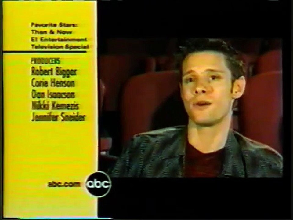 Favorite Stars: Then & Now E! Entertainment Television Special ABC Split Screen Credits