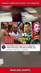 CRIMINAL Complaint Against this Cricketer! | Prithivi Shaw Vs Sapna Gill Controversy Facts #shorts