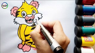 Tiger Drawing Most Simple Ever Tiger drawing how to draw Tiger  #drawing #drawingtutorial