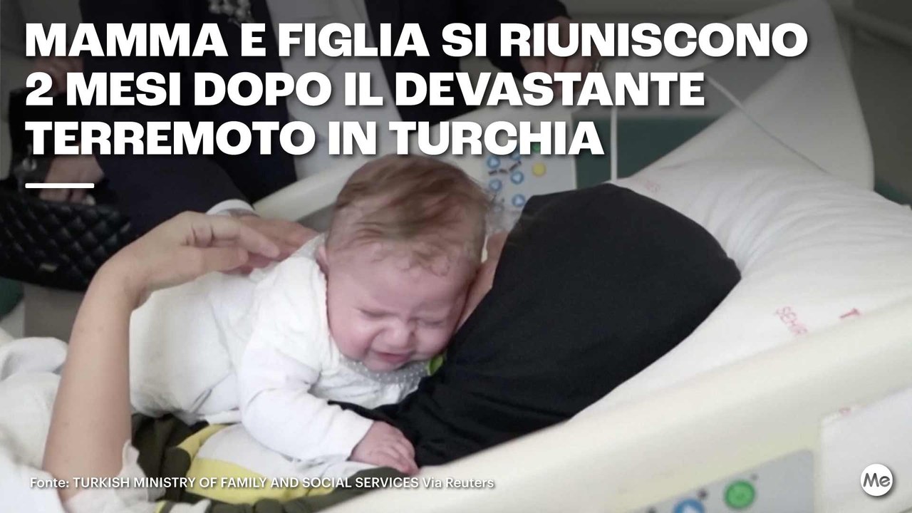 Mamma e figlia si riuniscono 2 mesi dopo il terremoto in Turchia