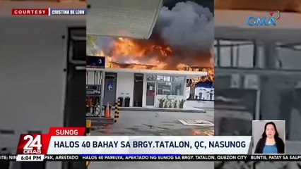 Halos 40 bahay sa Brgy.Tatalon, QC, Nasunog | 24 Oras
