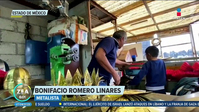 Metalistas crean cascos y pecheras para soldados romanos de la Pasión de Cristo