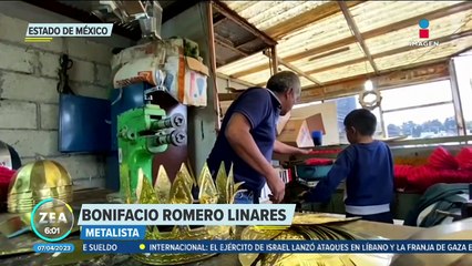 Metalistas crean cascos y pecheras para soldados romanos de la Pasión de Cristo