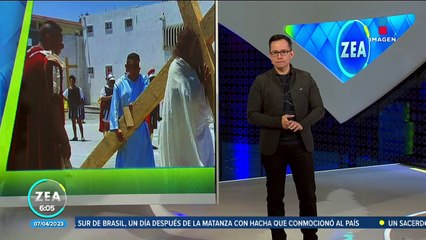 Internos en Tlaxcala realizan representación de la Pasión de Cristo