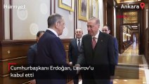 Erdoğan, Rusya Dışişleri Bakanı Sergey Lavrov'u kabul etti
