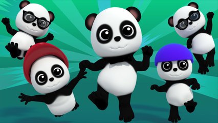 Five Little Pandas | Nursery Rhymes For Kids And Childrens
