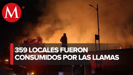 Sofocan incendio en Central de Abasto en Iztapalapa