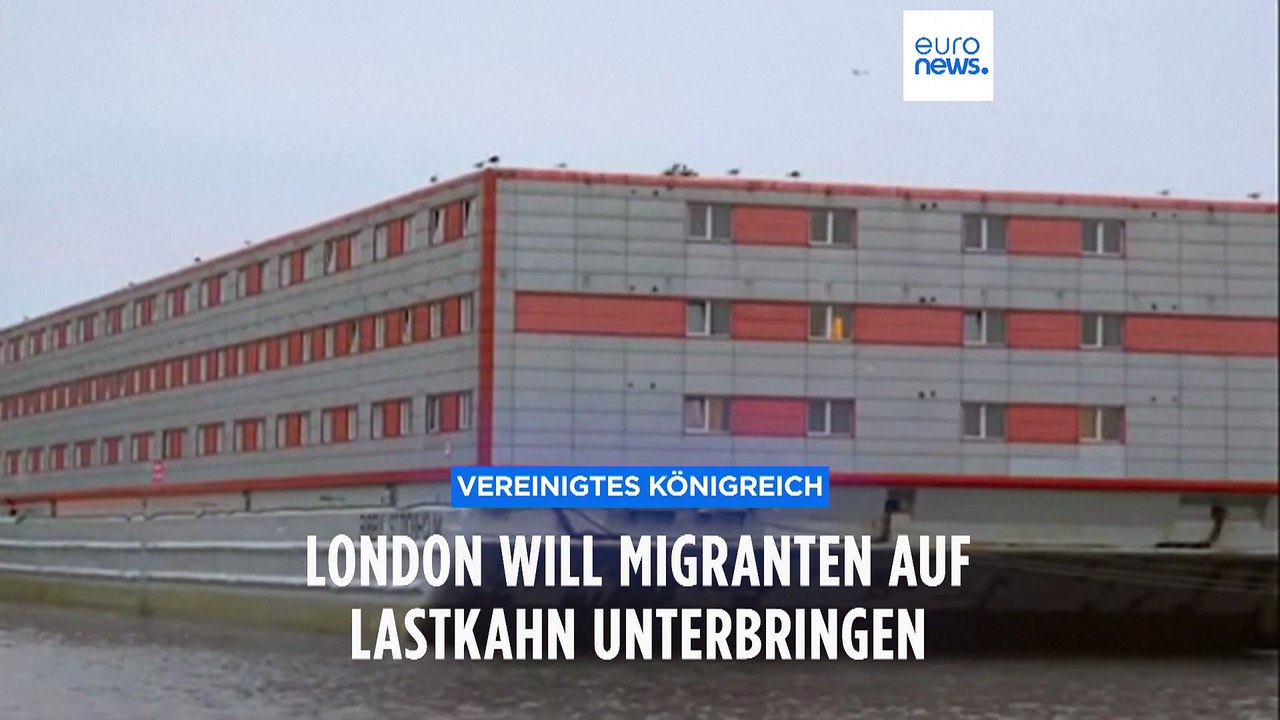An Bord der 'Bibby Stockholm': London will 500 Migranten auf Lastkahn unterbringen