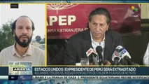 Expresidente de Perú será extraditado a su país de origen