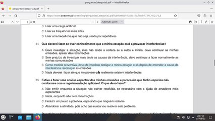 Preparação para o exame de radioamador de categoria 3 - Parte 2