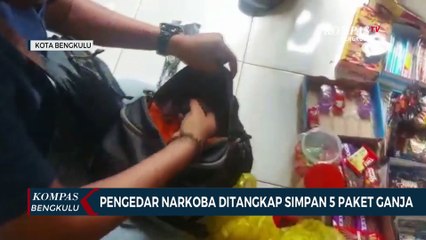 Pengedar Narkoba Ditangkap Simpan 5 Paket Ganja
