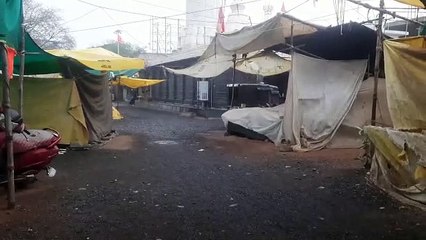 गरज-चमक के साथ हुई आधा घंटा बारिश