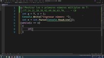 Mostrar los n primeros números múltiplos de 7: 7,14,21,28,35,42,49,56,63,70,... en C#