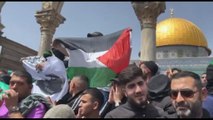 Gerusalemme, protesta dei palestinesi alla moschea Al-Aqsa