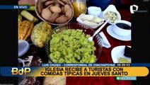 Chachapoyas: Iglesia recibe a turistas con comidas típicas en Jueves Santo