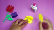 How to make small flowers craft__ DIY paper flowers craft tutorial