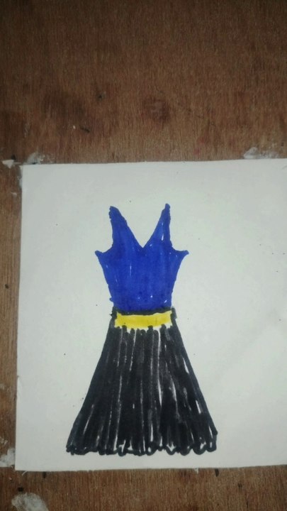Easy dress drawing