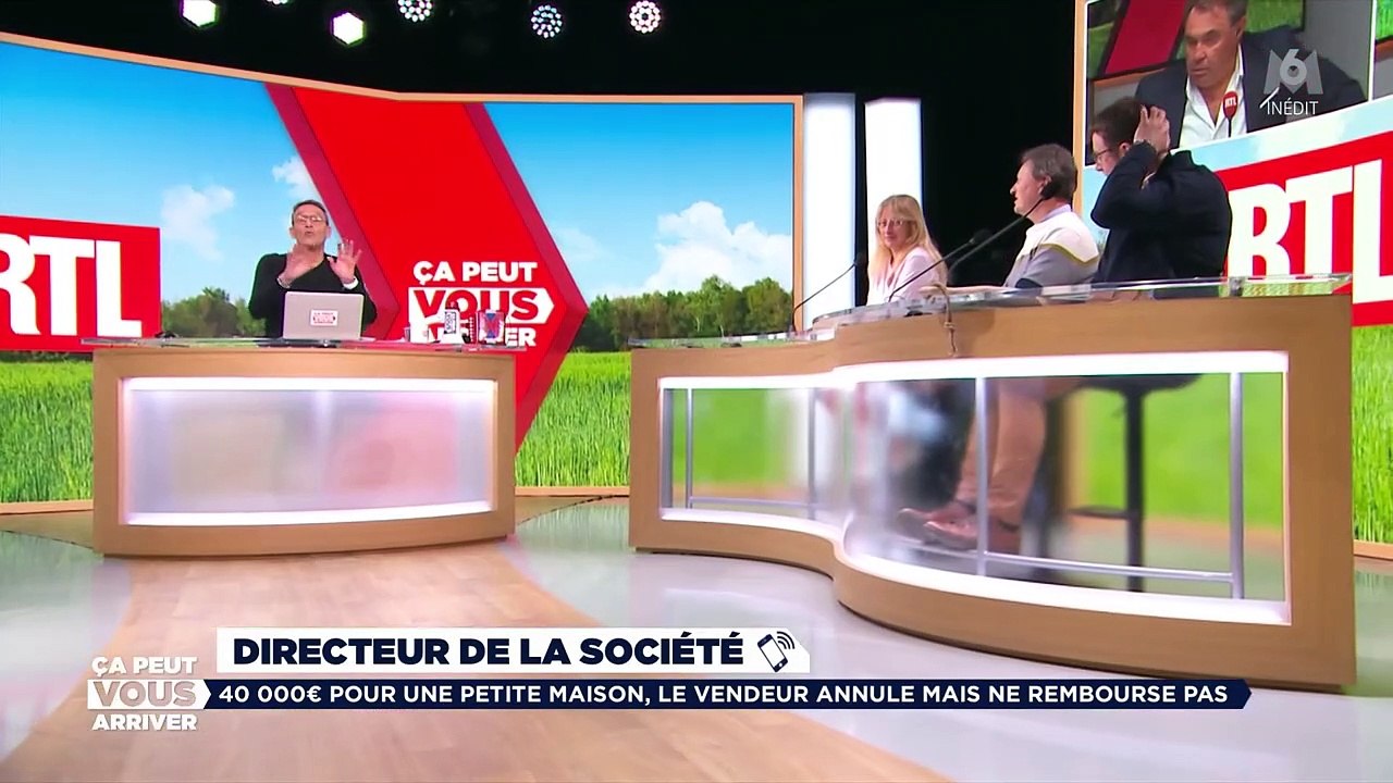 Julien Courbet pris à partie par un artisan dans Ca peut vous arriver sur M6