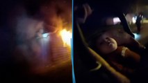 États-Unis : des policiers sauvent un bébé dans une maison en flammes