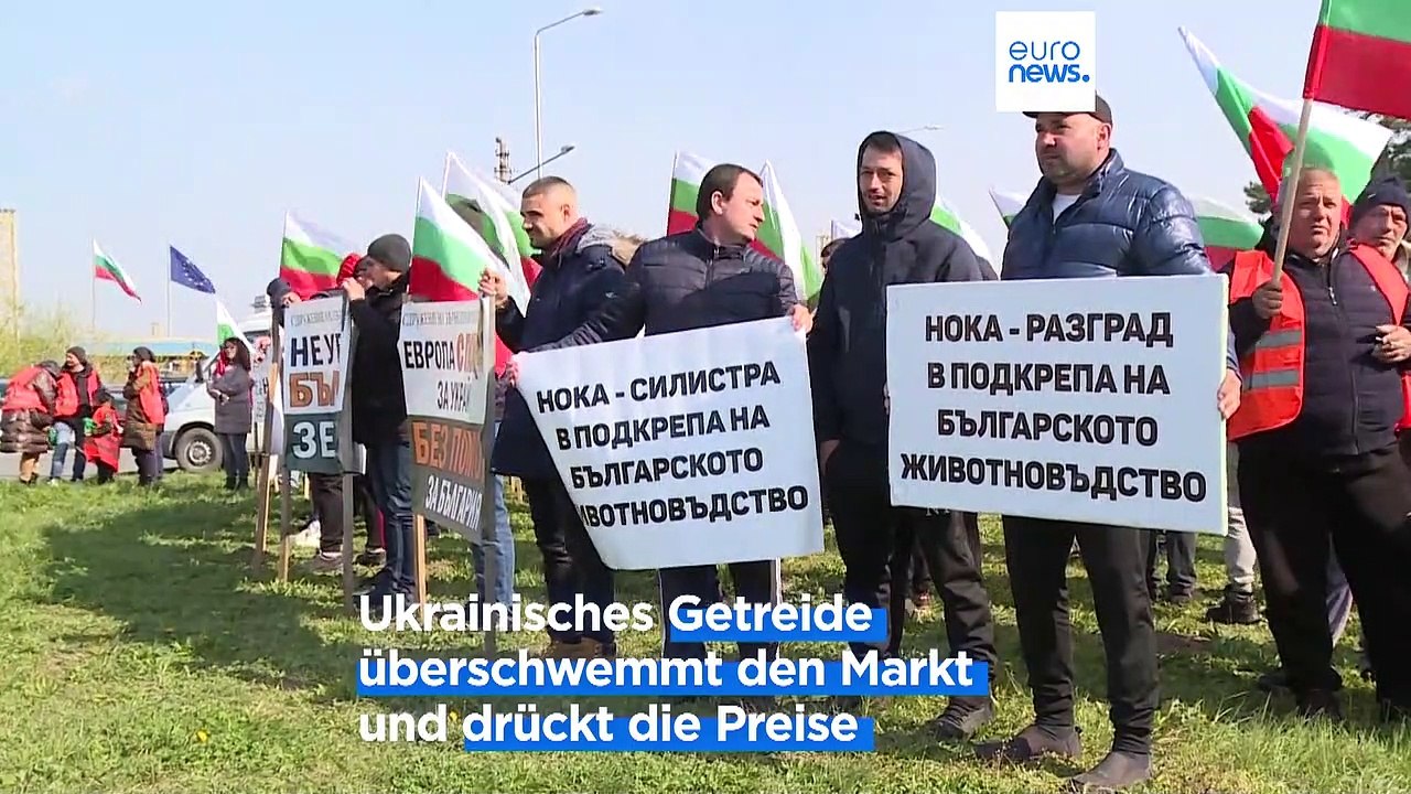 Rumänische und bulgarische Landwirte protestieren gegen zollfreies Getreide aus der Ukraine
