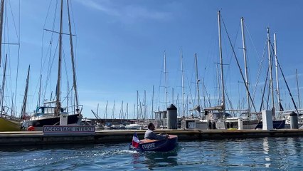 Des "miniboats" électriques et fabriqués en France arrivent dans les canaux de Sète (Hérault)