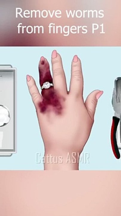 ASMR  Hand P1 #asmr #satisfying #trendingshort #viral #animation #shorts #trending