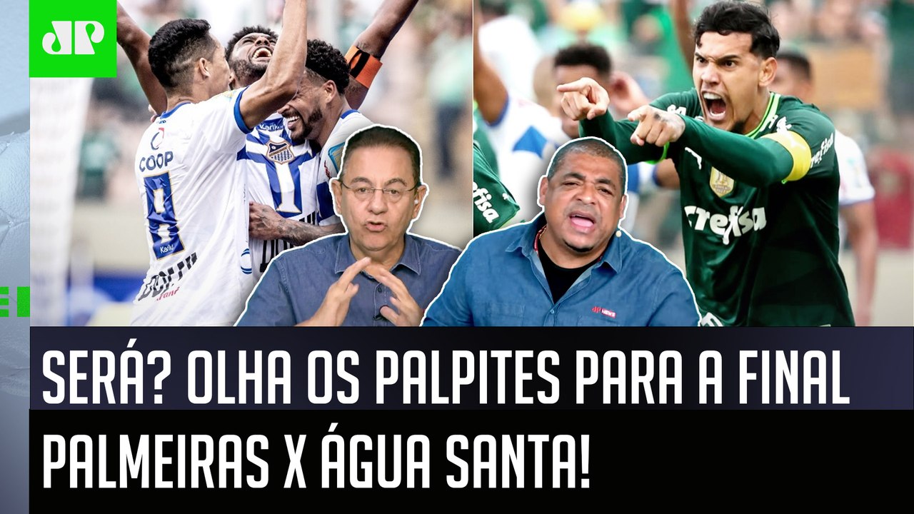 "EU FALO! Pra mim, o Palmeiras contra o Água Santa VAI..." OLHA os PALPITES pra FINAL do Paulistão!