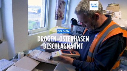 Drogen-Osterhasen am Flughafen beschlagnahmt