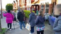 Watch as dozens of hungry people queue for famous Sussex hot cross buns on Good Friday