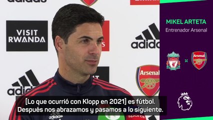 Le recuerdan a Arteta aquel incidente con Klopp en 2021